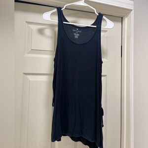American Eagle Outfitters Dark Navy/Teal Tank Top